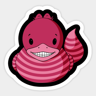 Cheshire Cat Rubber Duck Sticker